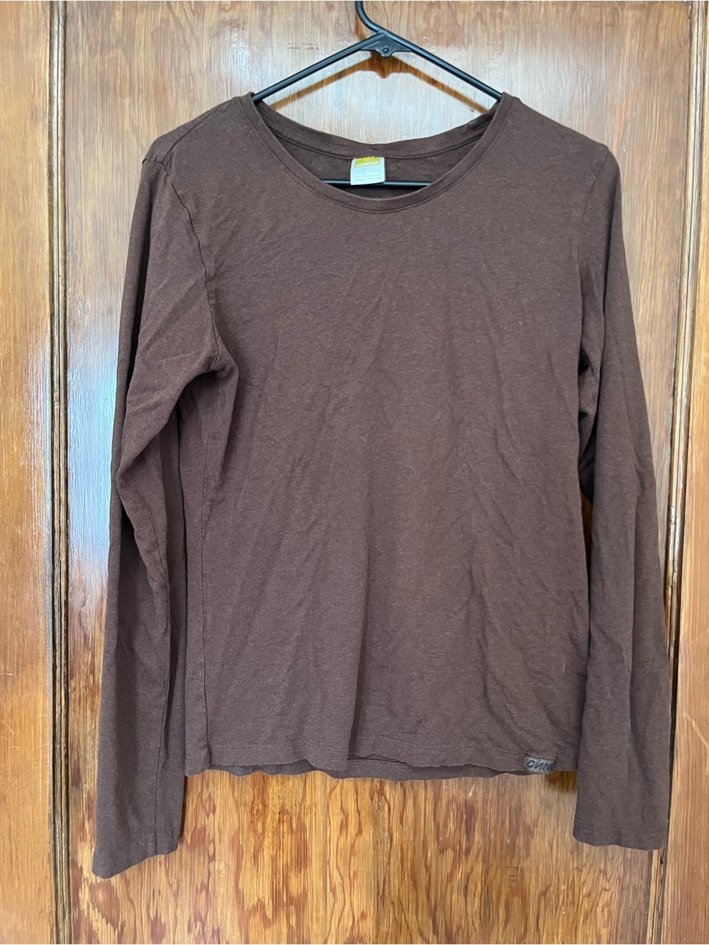 Onno Bamboo Brown Long-Sleeve Crewneck Shirt
